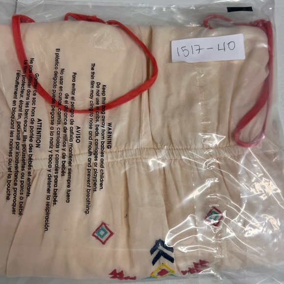 TRUTH NYC Womens L Embroidered Southwest Design Spaghetti Strap Raceback Romper - Picture 8 of 8